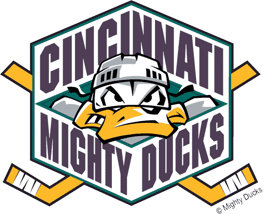Cincinnati Mighty Ducks iron ons